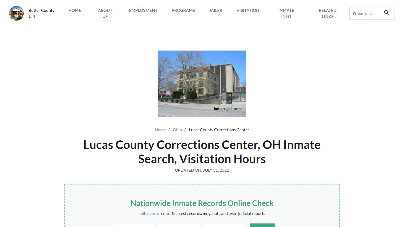Lucas County Corrections Center, OH Inmate Search ...