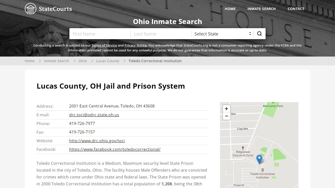 Lucas County, OH Jail and Prison System - State Courts